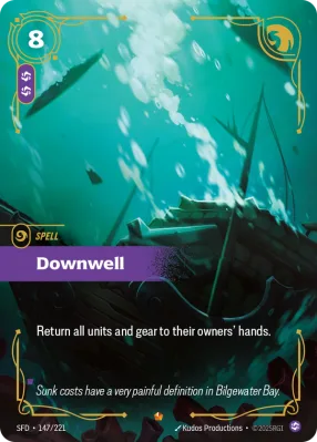 Downwell, Riftbound card SFD-147/221 from Spiritforged