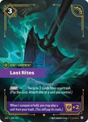 Last Rites, Riftbound card SFD-150/221 from Spiritforged
