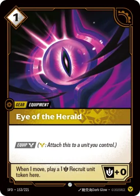 Eye of the Herald, Riftbound card SFD-153/221 from Spiritforged