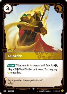 Guards!, Riftbound card SFD-154/221 from Spiritforged