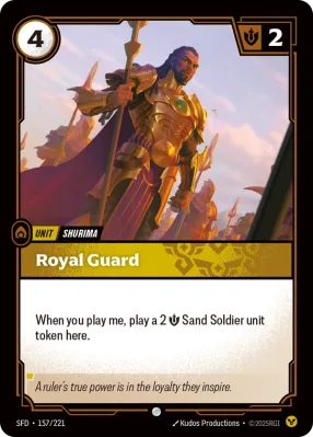 Royal Guard, Riftbound card SFD-157/221 from Spiritforged