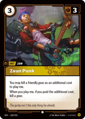 Zaun Punk, Riftbound card SFD-160/221 from Spiritforged