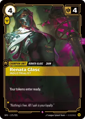 Renata Glasc, Riftbound card SFD-171/221 from Spiritforged