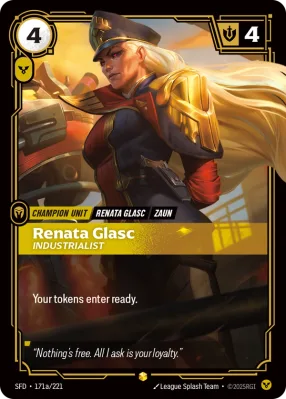 Renata Glasc, Riftbound card SFD-171a/221 from Spiritforged