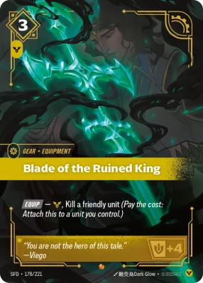 Blade of the Ruined King, Riftbound card SFD-178/221 from Spiritforged