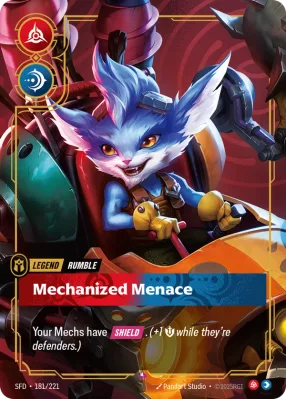 Mechanized Menace, Riftbound card SFD-181/221 from Spiritforged