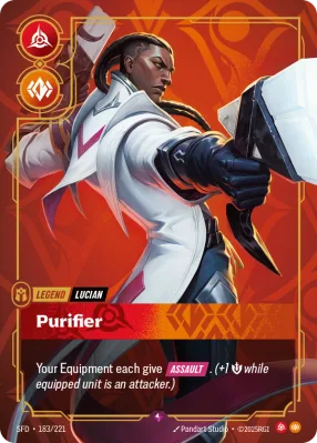 Purifier, Riftbound card SFD-183/221 from Spiritforged