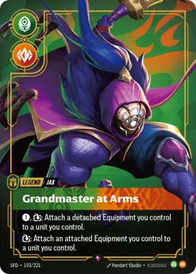 Grandmaster at Arms, Riftbound card SFD-193/221 from Spiritforged