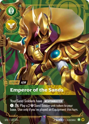 Emperor of the Sands, Riftbound card SFD-197/221 from Spiritforged