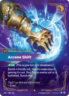 Arcane Shift, Riftbound card SFD-200/221 from Spiritforged