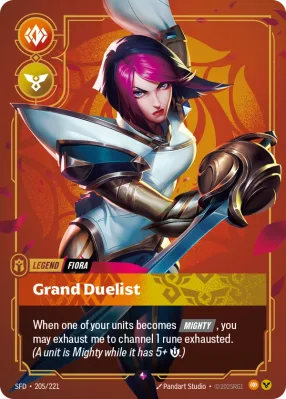 Grand Duelist, Riftbound card SFD-205/221 from Spiritforged