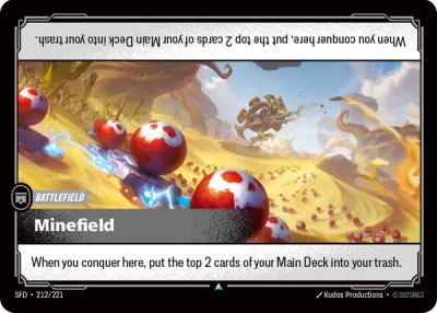 Minefield, Riftbound card SFD-212/221 from Spiritforged