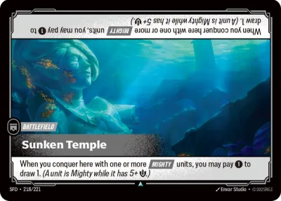 Sunken Temple, Riftbound card SFD-218/221 from Spiritforged