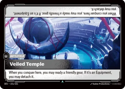 Veiled Temple, Riftbound card SFD-221/221 from Spiritforged