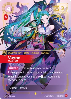 Vayne, Riftbound card SFD-223/221 from Spiritforged