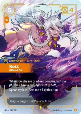 Sett, Riftbound card SFD-232/221 from Spiritforged