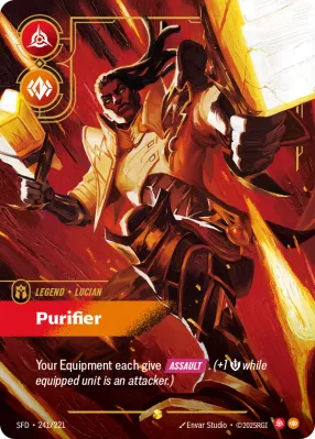 Purifier, Riftbound card SFD-241/221 from Spiritforged