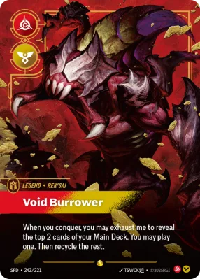 Void Burrower, Riftbound card SFD-243/221 from Spiritforged