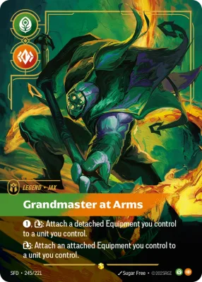 Grandmaster at Arms, Riftbound card SFD-245/221 from Spiritforged