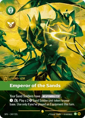 Emperor of the Sands, Riftbound card SFD-247/221 from Spiritforged