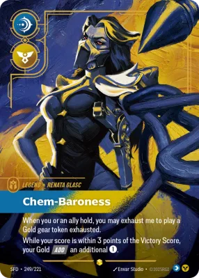 Chem-Baroness, Riftbound card SFD-249/221 from Spiritforged