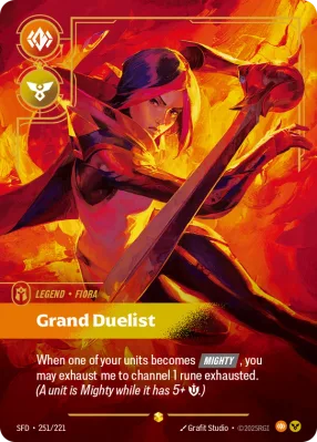 Grand Duelist, Riftbound card SFD-251/221 from Spiritforged