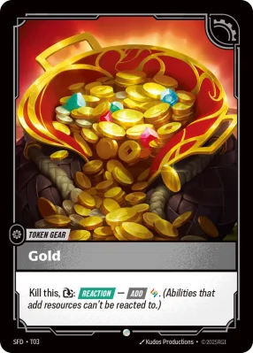 Gold, Riftbound card SFD-T03 from Spiritforged