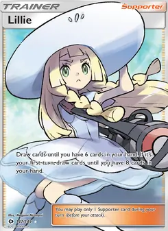 Lillie — Sun & Moon #147, 2017. Illustrated by Megumi Mizutani.