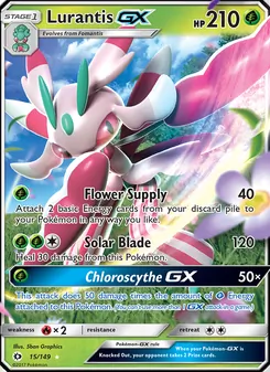 Lurantis GX — Sun & Moon #15, 2017. Illustrated by 5ban Graphics.