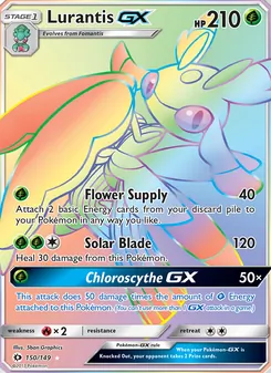 Lurantis GX — Sun & Moon #150, 2017. Illustrated by 5ban Graphics.
