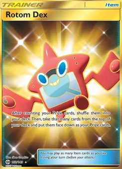Rotom Dex — Sun & Moon #159, 2017. Illustrated by 5ban Graphics.