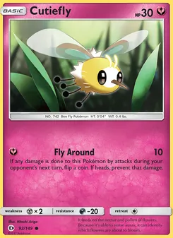 Cutiefly — Sun & Moon #92, 2017. Illustrated by Hitoshi Ariga.