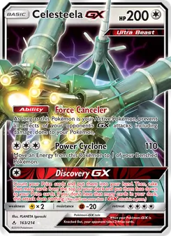 Celesteela GX — Unbroken Bonds #163, 2019. Illustrated by PLANETA Igarashi.