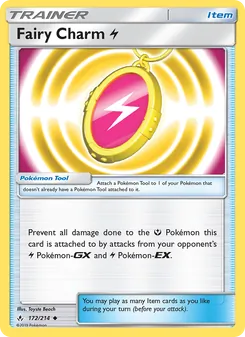 Fairy Charm Lightning — Unbroken Bonds #172, 2019. Illustrated by Toyste Beach.