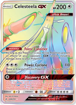 Celesteela GX — Unbroken Bonds #228, 2019. Illustrated by aky CG Works.