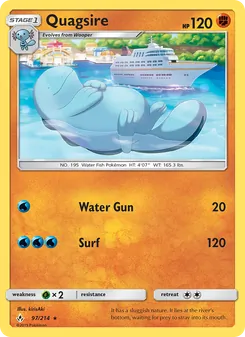 Quagsire — Unbroken Bonds #97, 2019. Illustrated by kirisAki.