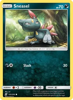 Sneasel — Unified Minds #131, 2019. Illustrated by sui.