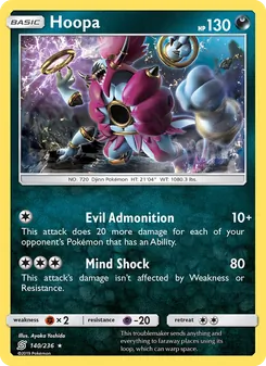 Hoopa — Unified Minds #140, 2019. Illustrated by Ayaka Yoshida.