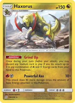 Haxorus — Unified Minds #156, 2019. Illustrated by Anesaki Dynamic.