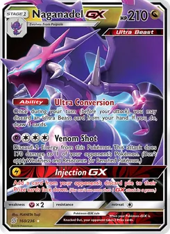Naganadel GX — Unified Minds #160, 2019. Illustrated by PLANETA Tsuji.