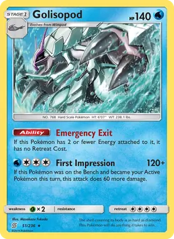 Golisopod — Unified Minds #51, 2019. Illustrated by Masakazu Fukuda.