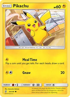 Pikachu — Unified Minds #55, 2019. Illustrated by Sanosuke Sakuma.