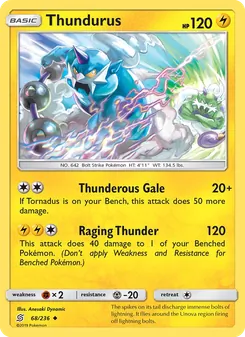 Thundurus — Unified Minds #68, 2019. Illustrated by Anesaki Dynamic.
