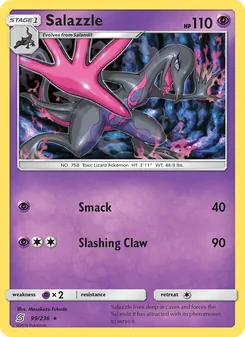 Salazzle — Unified Minds #99, 2019. Illustrated by Masakazu Fukuda.