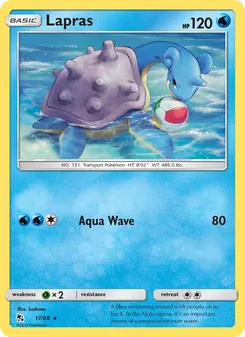 Lapras — Hidden Fates #17, 2019. Illustrated by kodama.