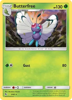 Butterfree — Hidden Fates #3, 2019. Illustrated by Masakazu Fukuda.