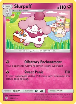 Slurpuff — Cosmic Eclipse #154, 2019. Illustrated by Kyoko Umemoto.