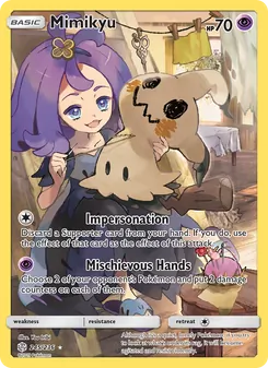 Mimikyu — Cosmic Eclipse #245, 2019. Illustrated by You Iribi.
