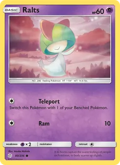 Ralts — Cosmic Eclipse #80, 2019. Illustrated by Atsuko Nishida.