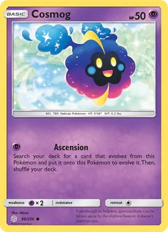 Cosmog — Cosmic Eclipse #99, 2019. Illustrated by Mizue.